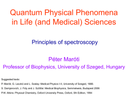 Principles of Spectroscopy