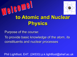 L1_008 - Particle Physics and Particle Astrophysics