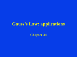 Gauss` Law part 2