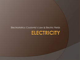 Electrostatics - Effingham County Schools