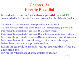 electric potential ( symbol V )