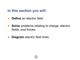 21.1 Electric Fields