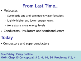 From Last Time… - UW High Energy Physics