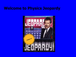 Jeopardy Review (PowerPoint)