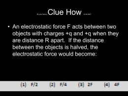 How do electrons know what to do? 4.1.4 Electric Fields Electric