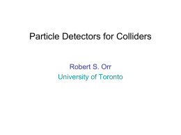 Lecture_1_Draft_3 - University of Toronto, Particle Physics and