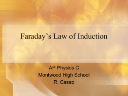Faraday`s Law of Induction