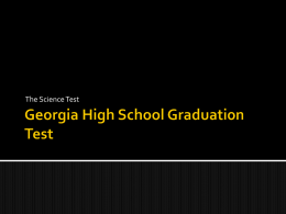 Georgia High School Graduation Test