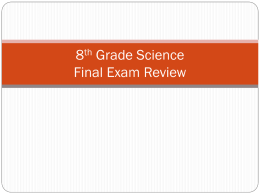 8th Grade Science Final Exam Review