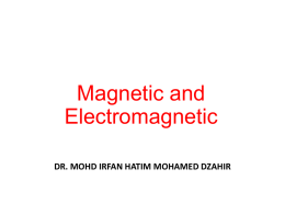 Lecture Magnetic Circuitx
