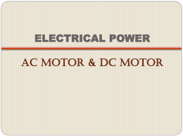 Presentation – DC motor