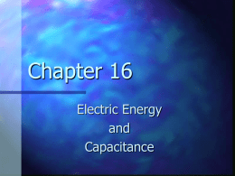Electric potential and Capacitance