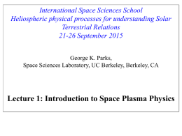 r - International School of Space Science