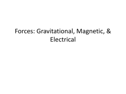 Notes Forces- Gravitational, Mag., Elec. File