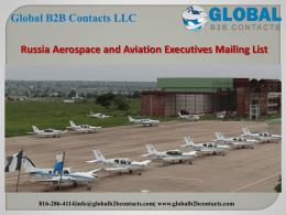 Russia Aerospace and Aviation Executives Mailing List