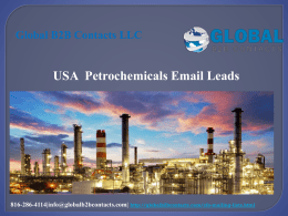 USA  Petrochemicals Email Leads