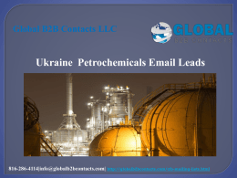 Ukraine  Petrochemicals Email Leads