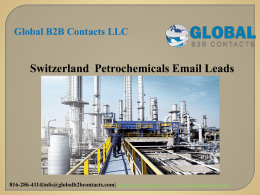 Switzerland  Petrochemicals Email Leads