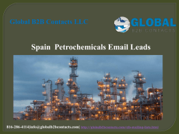 Spain  Petrochemicals Email Leads