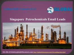 Singapore  Petrochemicals Email Leads