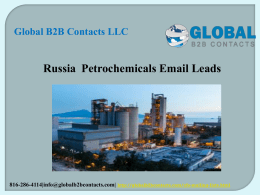 Russia  Petrochemicals Email Leads