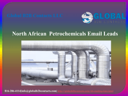 North African  Petrochemicals Email Leads