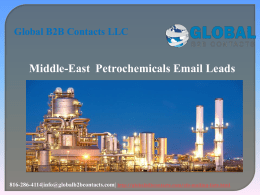 Middle-East  Petrochemicals Email Leads