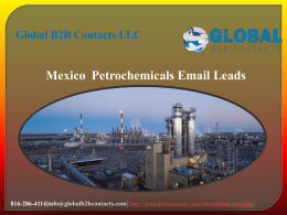 Mexico  Petrochemicals Email Leads