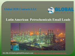 Latin American  Petrochemicals Email Leads