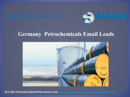 Germany  Petrochemicals Email Leads