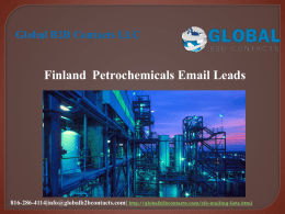 Finland  Petrochemicals Email Leads