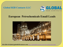 European  Petrochemicals Email Leads