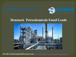 Denmark  Petrochemicals Email Leads