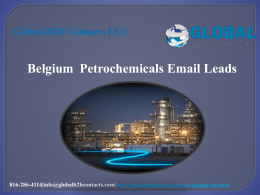 Belgium  Petrochemicals Email Leads