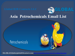 Asia  Petrochemicals Email List