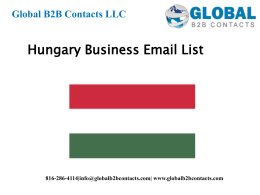 Hungary business Email List