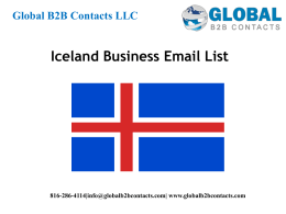Ice land business Email List