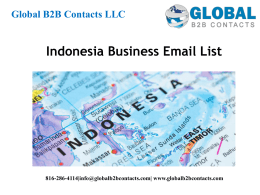 Indonesia business Email List
