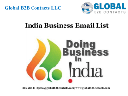 India business Email List