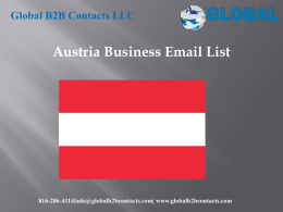 Austria Business Email List