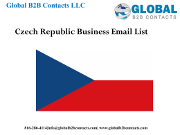 Czech business Email List