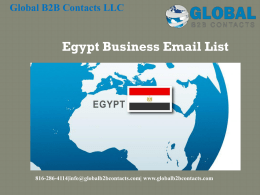 Egypt business Email List
