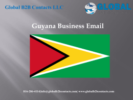 Guyana business Email List