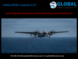 Czech-Republic Aerospace and Aviation Executives Mailing List