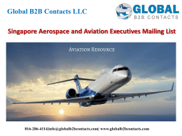 Singapore Aerospace and Aviation Executives Mailing List