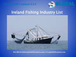 Ireland Fishing Industry List