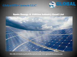 Spain Energy & Utilities Industry Email List
