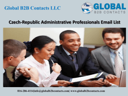 Czech-Republic Administrative Professionals Email List