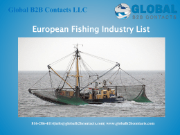 European Fishing Industry List