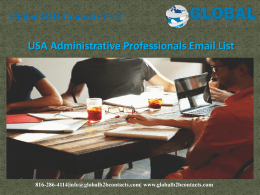 USA Administrative Professionals Email List